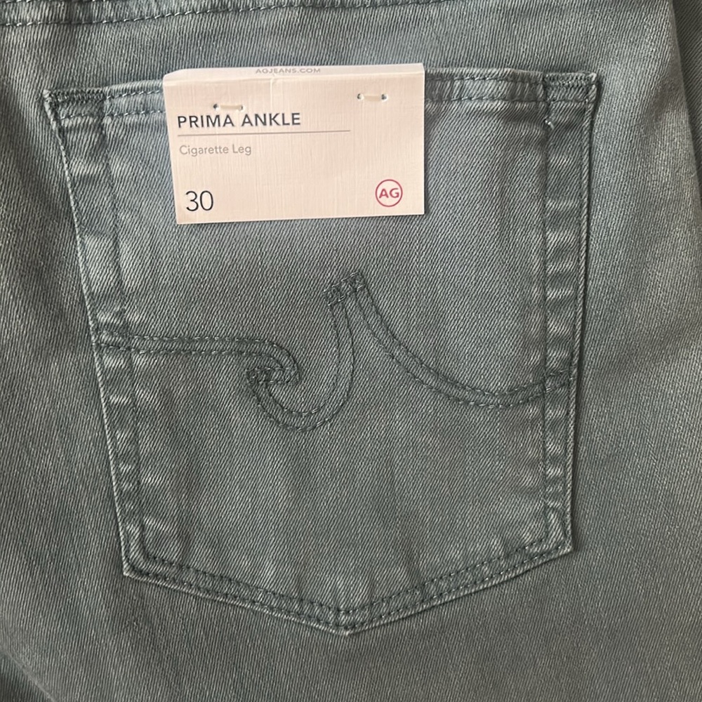 AG Adriano Goldschmied Prima Ankle Cigarette Women's Blue Skinny Jeans - Picture 9 of 14